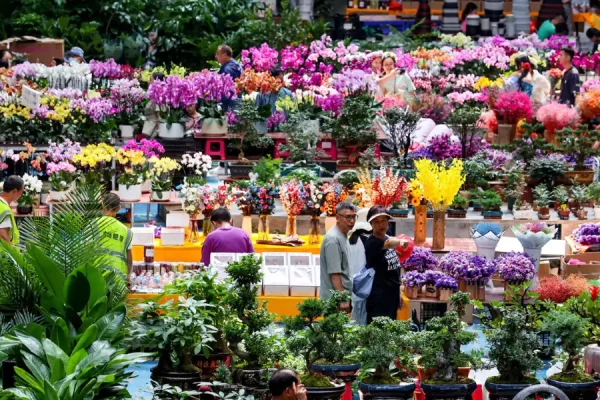 Chợ hoa Đấu Nam - Thủ phủ hoa tươi của châu Á ở Côn Minh