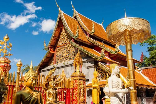 Chùa Phrathat Doi Suthep - Ngôi chùa linh thiêng nhất Chiang Mai - Du lịch Thái Lan