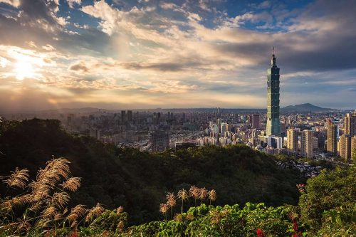 Du lịch Đài Loan tháp Taipei 101