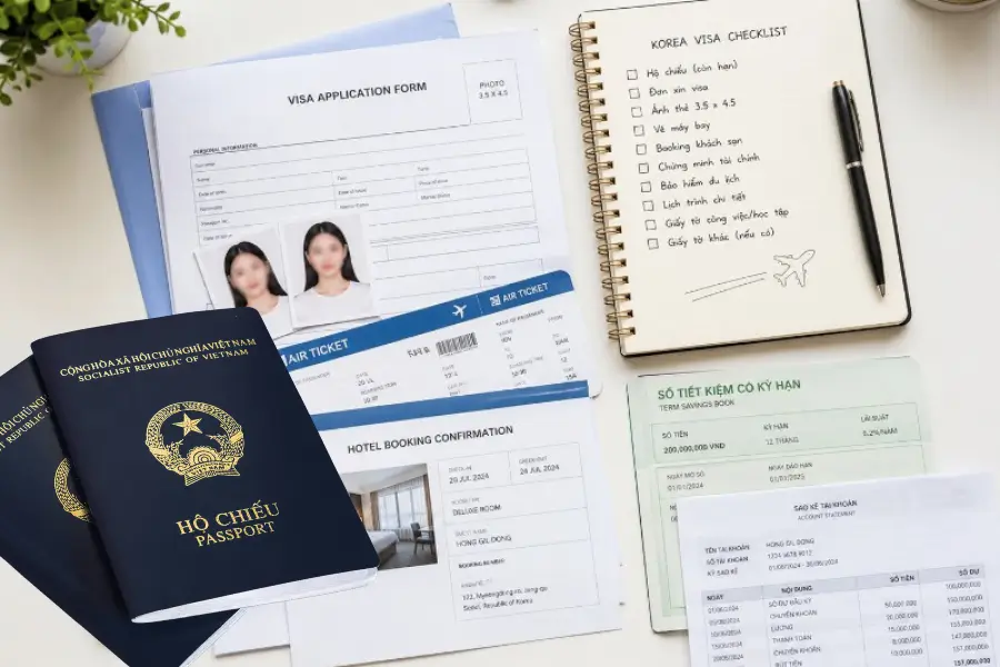 Hồ sơ xin visa Hàn Quốc lần đầu gồm những gì