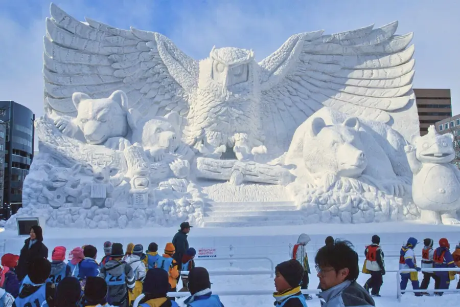 Lễ hội băng Sounkyo Hokkaido Nhật Bản Lễ hội băng Sounkyo Hokkaido Nhật Bản