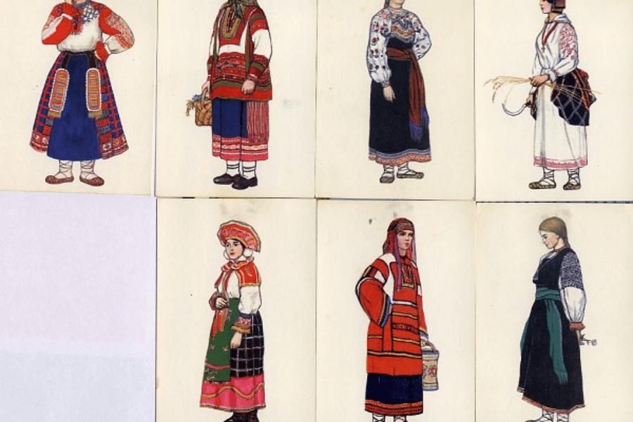 Lịch sử phát triển trang phục truyền thống nga