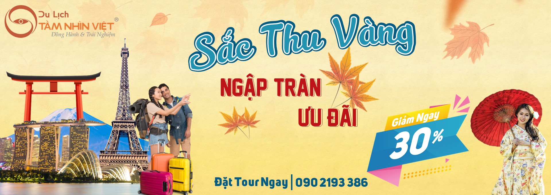 Tour Nhật Bản Hàn Quốc Mùa thu lá vàng lá đỏ 2023 khởi hành Hà Nội & Tp HCM