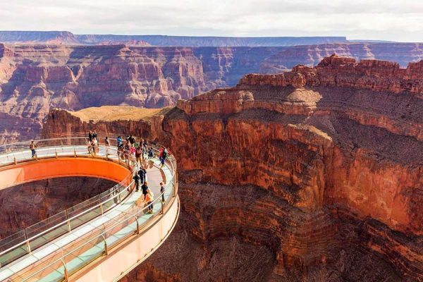 Tour du lịch đông tây hoa kì cây cầu Skywalk Las Vegas