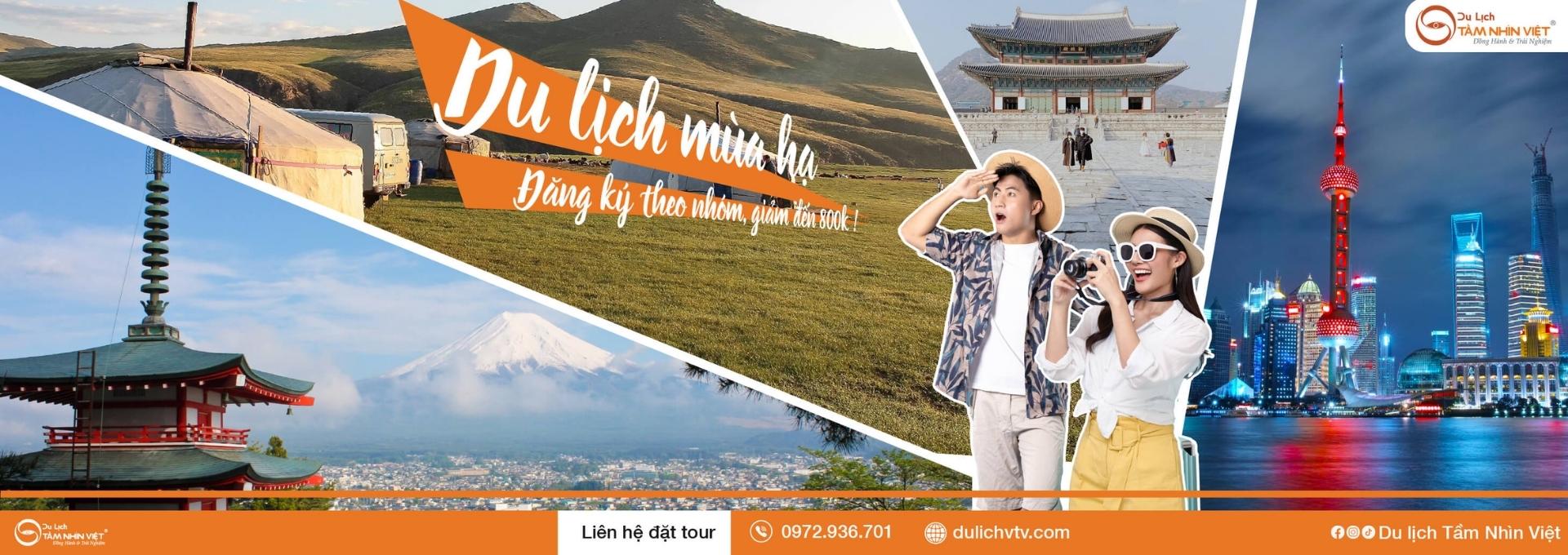 Tour du lịch nước ngoài trọn gói 2025 - Du Lịch Tầm Nhìn Việt