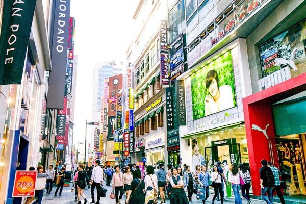 khu phố thời trang Myeongdong