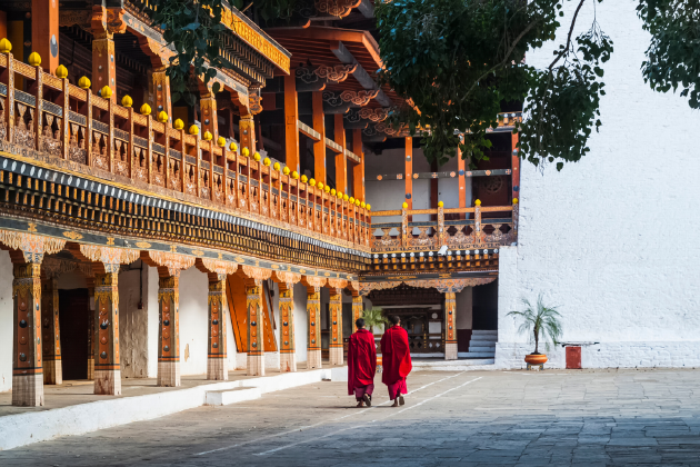 Thăm quan đền Punakha Dzong Bhutan