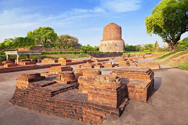 Tour du lịch hành hương đất phật Ấn Độ Nepal 10 ngày 9 đêm - Đại tháp Dhamek Sarnath